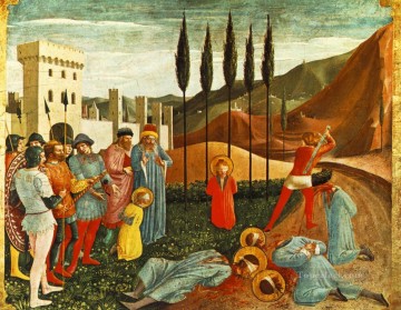 フラ・アンジェリコ Painting - 聖コスマスと聖ダミアンの斬首 ルネサンス フラ・アンジェリコ